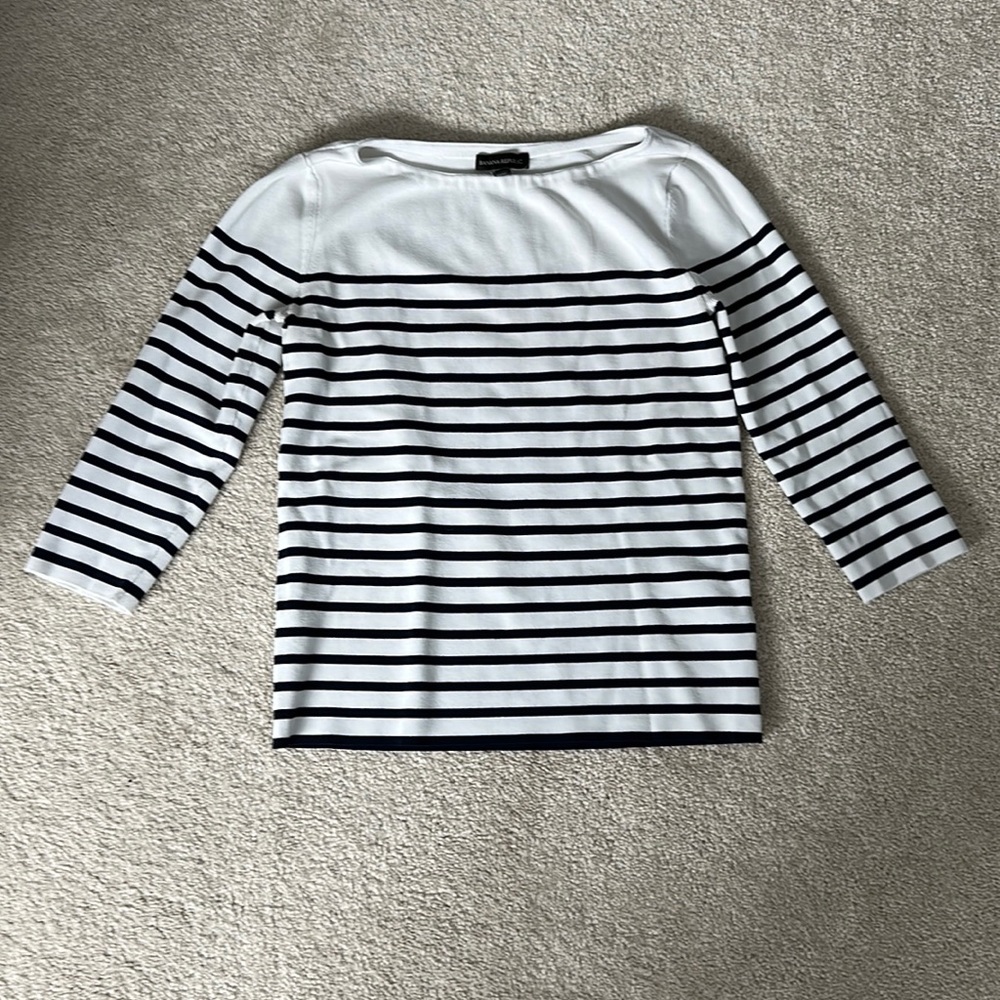 Banana Republic classic striped shirt